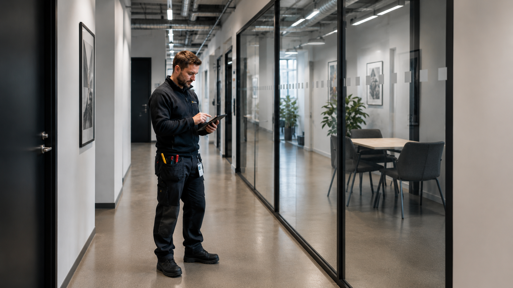 Kunde av Propely bruker mobilapp
