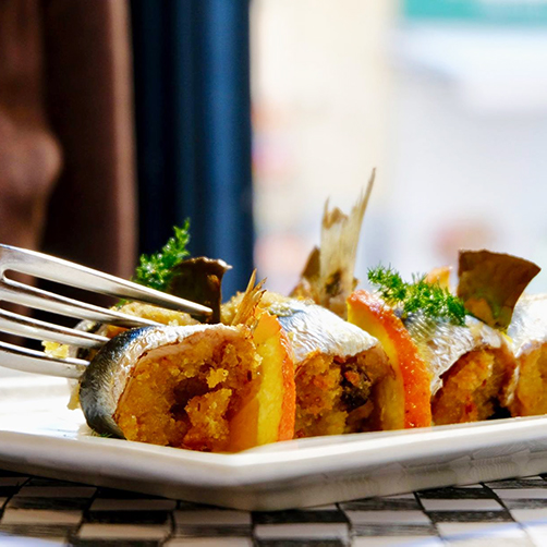 Sarde at Buatta Ristorante, Sicily