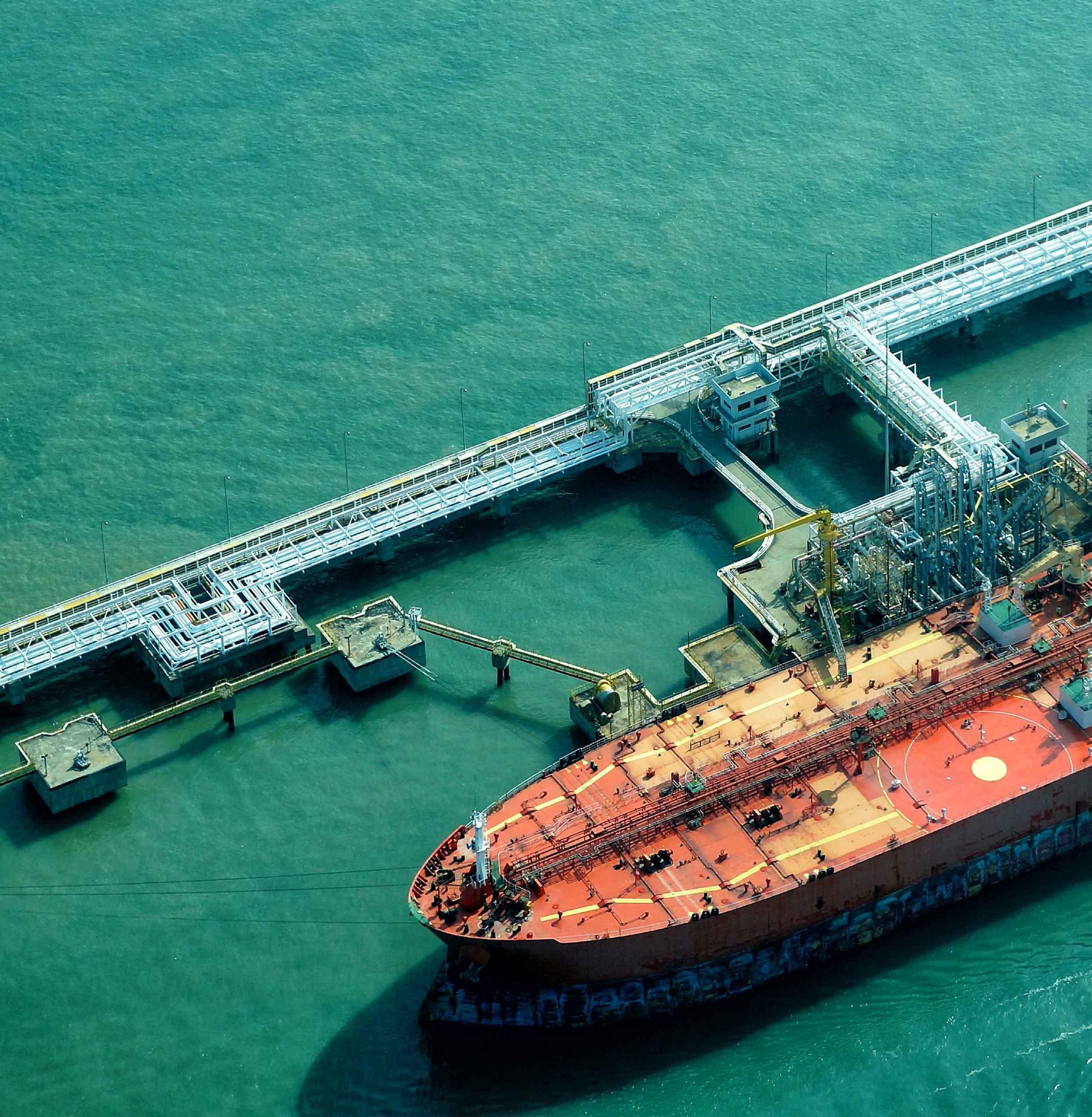 A dock and ship