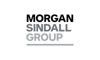 Morgan Sindall Group logo with 'Morgan Sindall' in bold blue letters on a light background.
