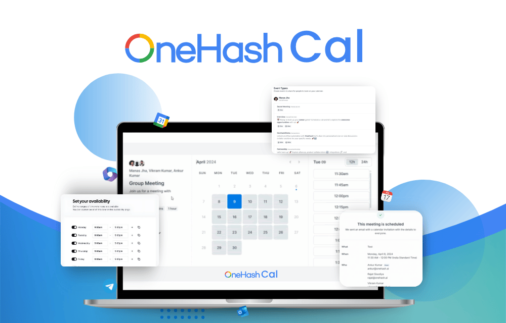 Introducing OneHash Cal: Your New Calendly Alternative