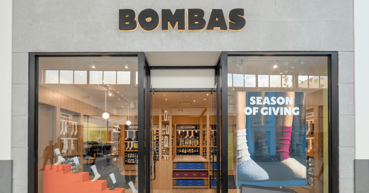 A store front with a display of shoes in the window.