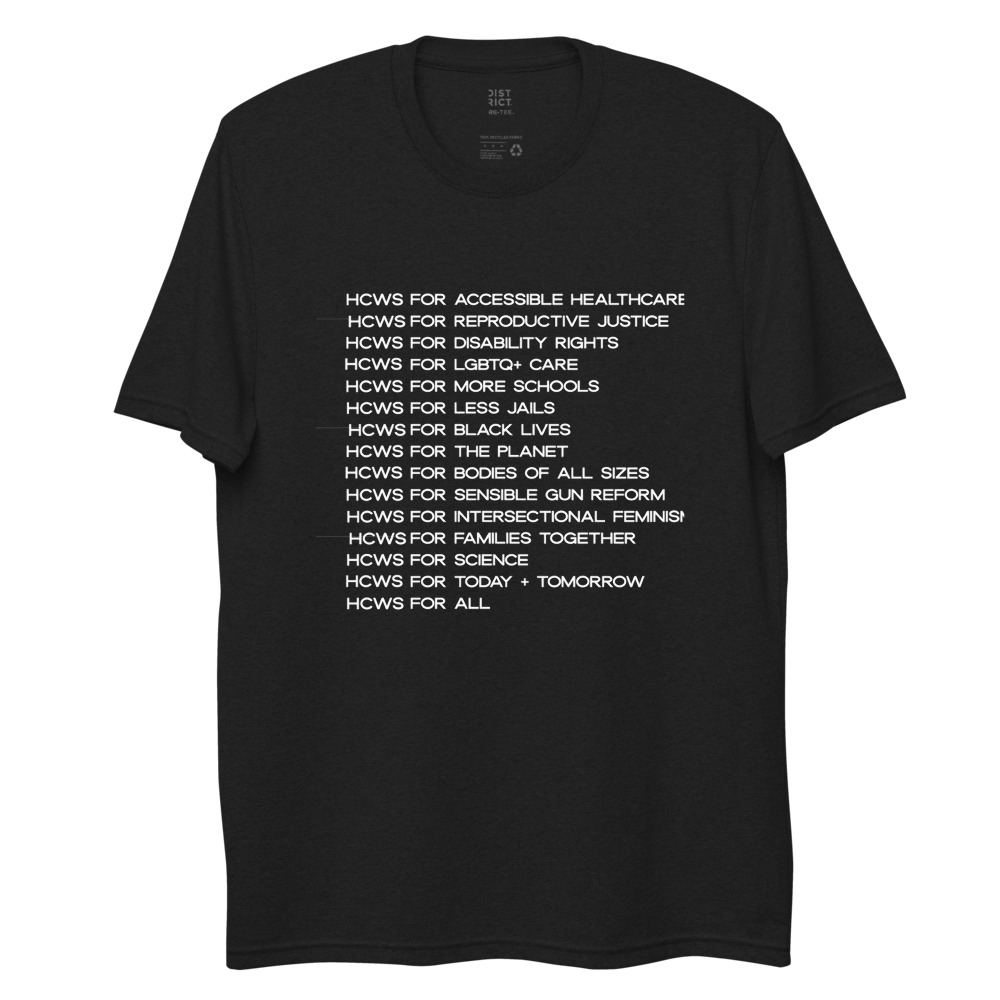 HCWs for... Unisex Recycled t-shirt
