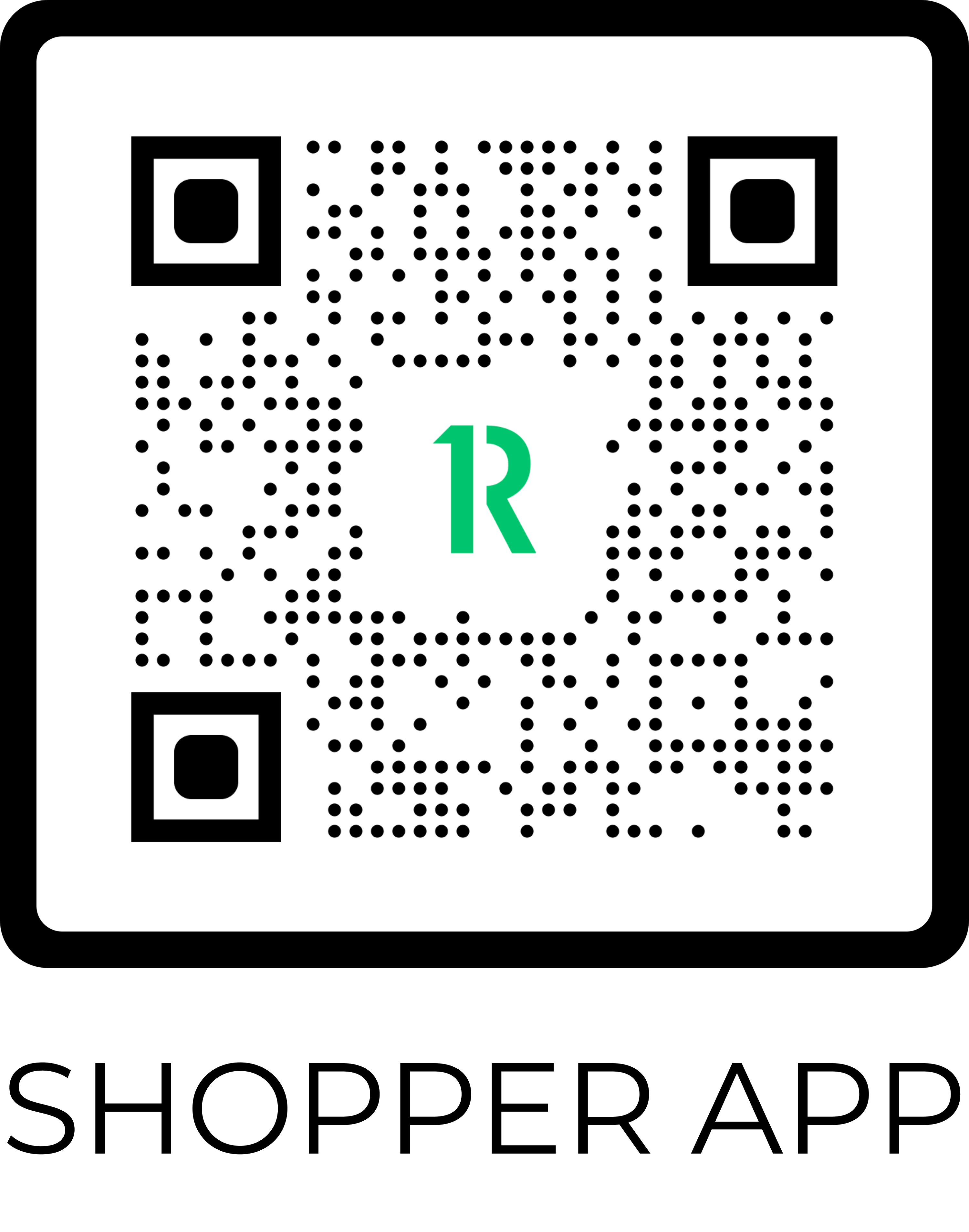 1receipt shopper mobile application dynamic download QR code