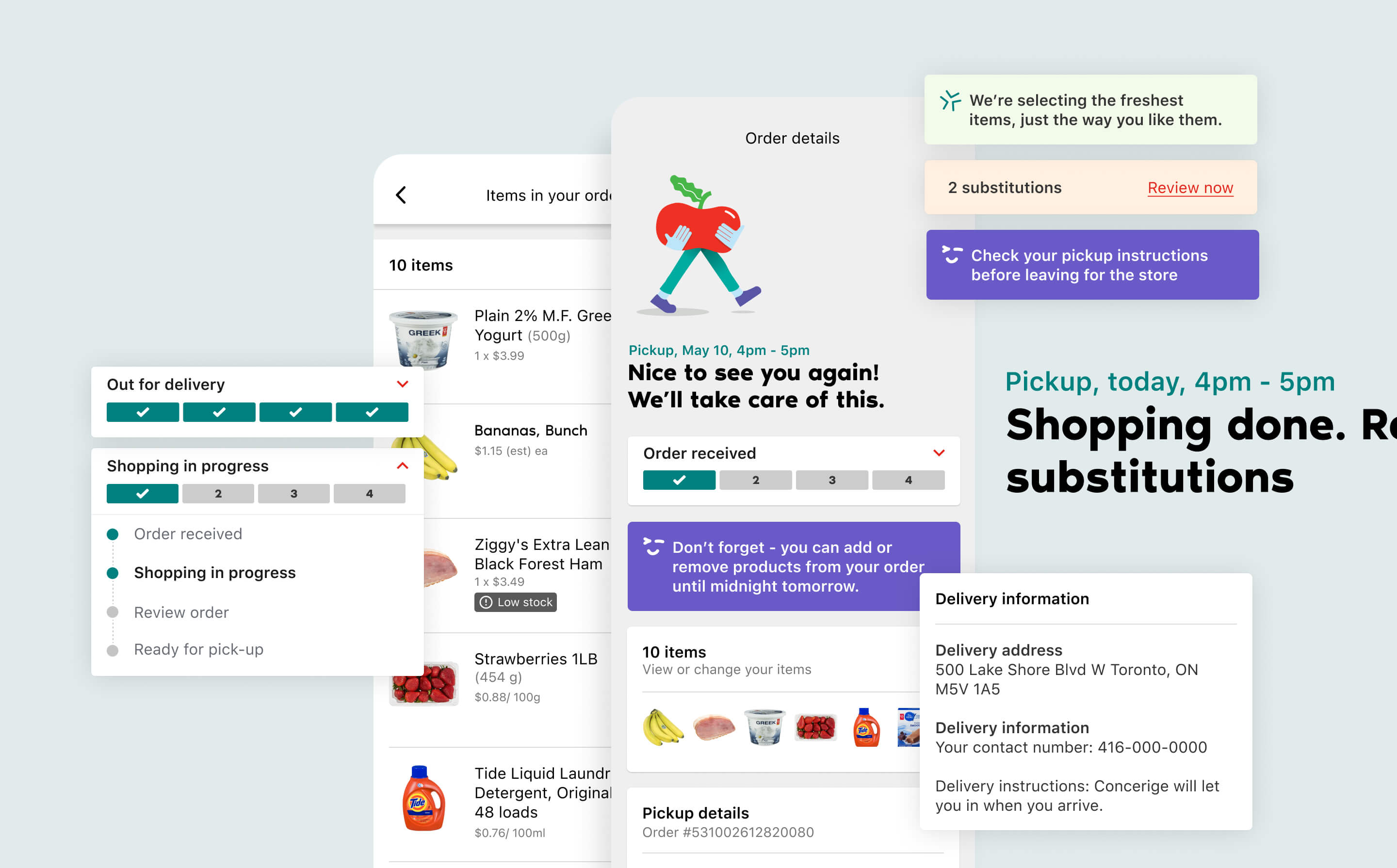Examples of mobile designs for the noname website alongside famous noname product packaging for products like peanut butter and tomato sauce