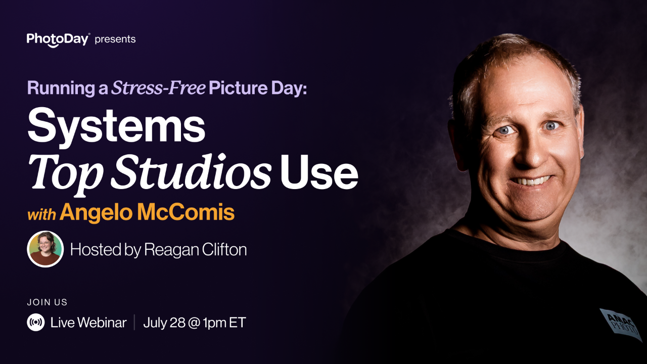 Webinar cover image for Running a Stress-Free Picture Day: Systems Top Studios Use