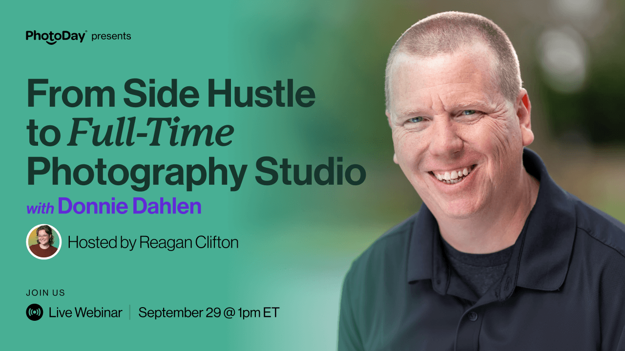 Webinar cover image for From Side Hustle to Full-Time Photography Studio