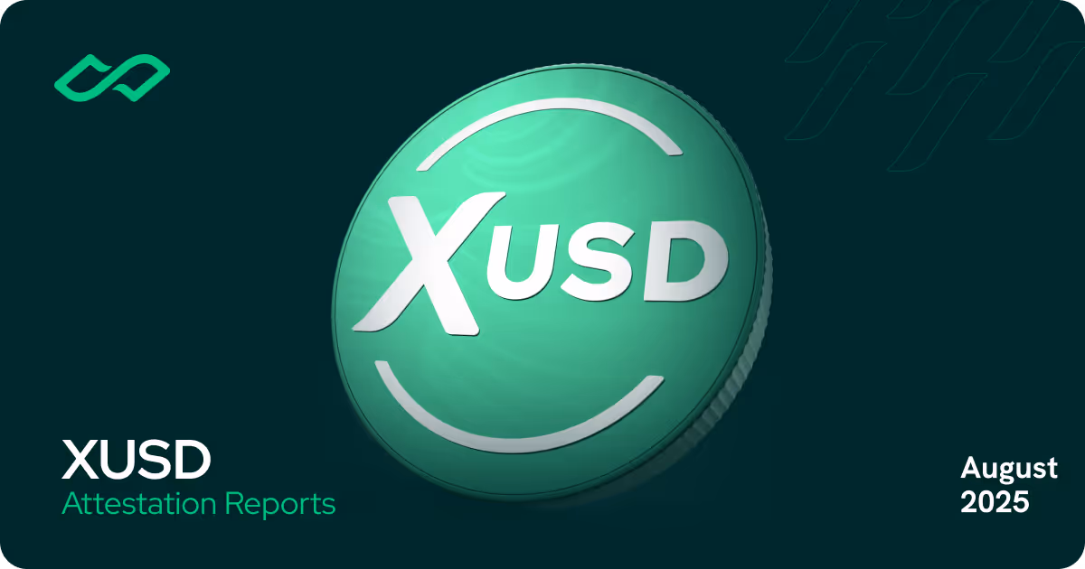 We are pleased to share that the August 2025 attestation reports are now available. Issued by a certified public accountant in Singapore, through a process in accordance with the Institute of Chartered Accountants (ISCA) standards, the reports outline all U.S Dollar denominated reserve assets backing the XUSD tokens.