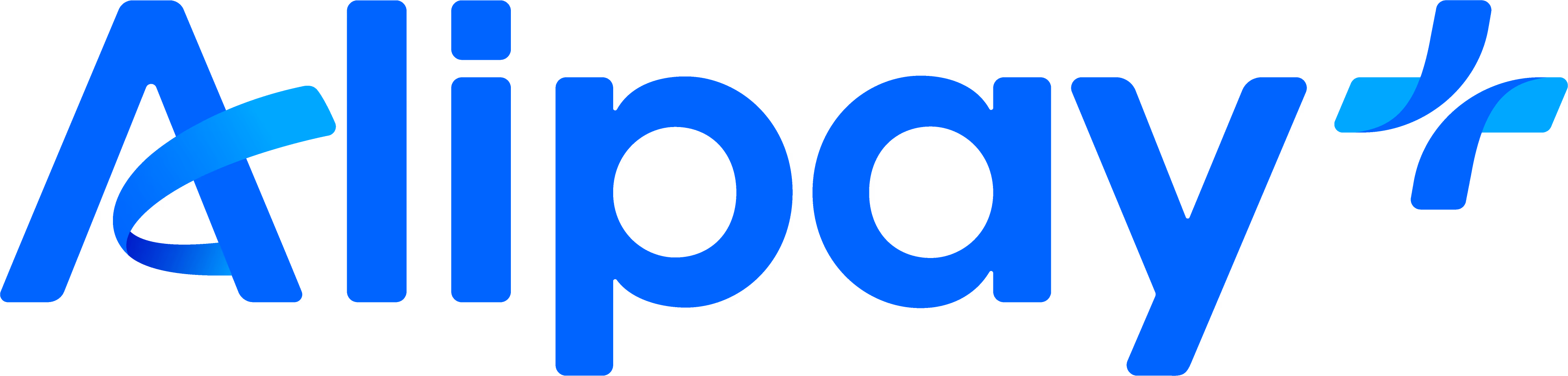 Alipay logo with Chinese character and English wordmark
