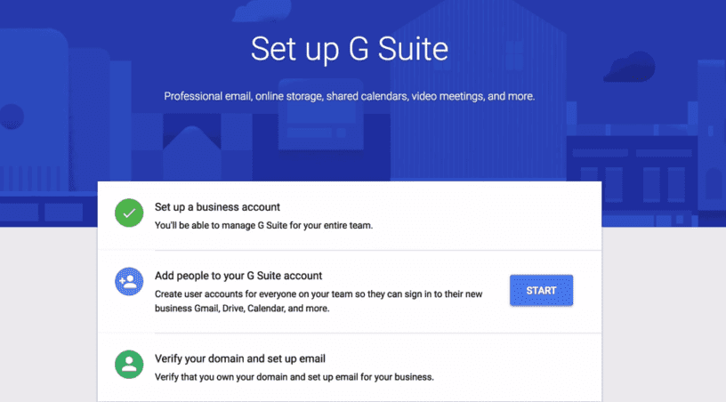 setup g suite