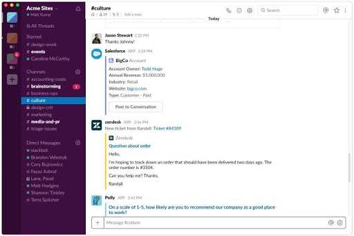 slack - team communication tool