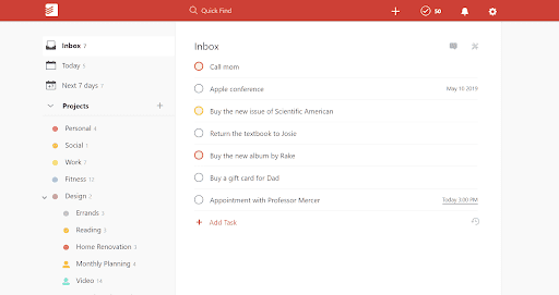 todoist task management tool