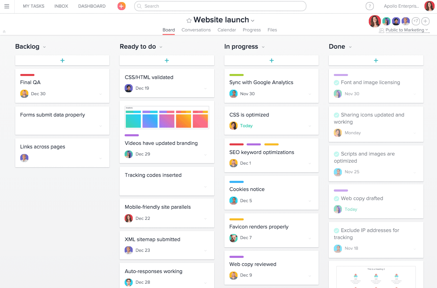 Asana -  Task Management Tool