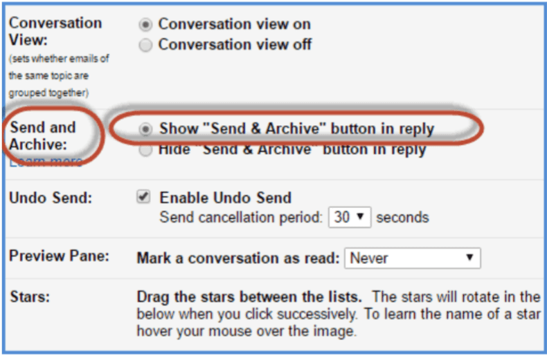 Send and Archive in Gmail