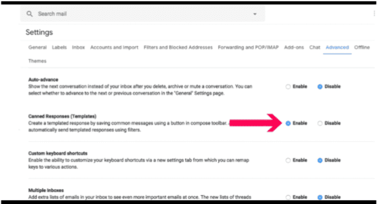 canned responses in Gmail