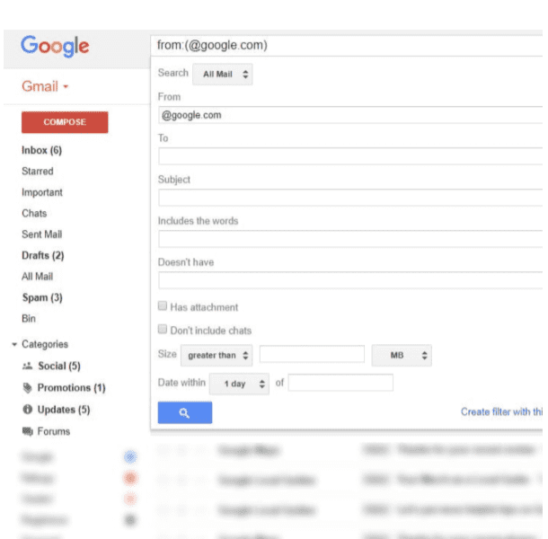 move your gmail emails in folder