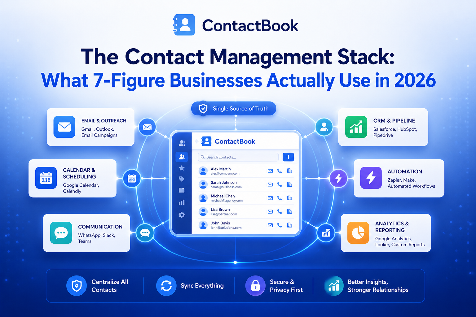 The Contact Management Stack: What 7-Figure Businesses Actually Use in 2026
