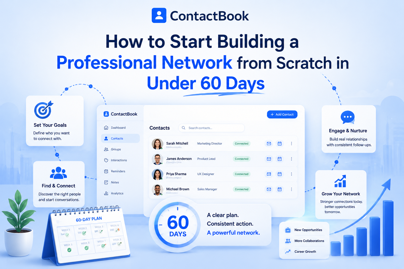 How to Start Building a Professional Network from Scratch in Under 60 Days