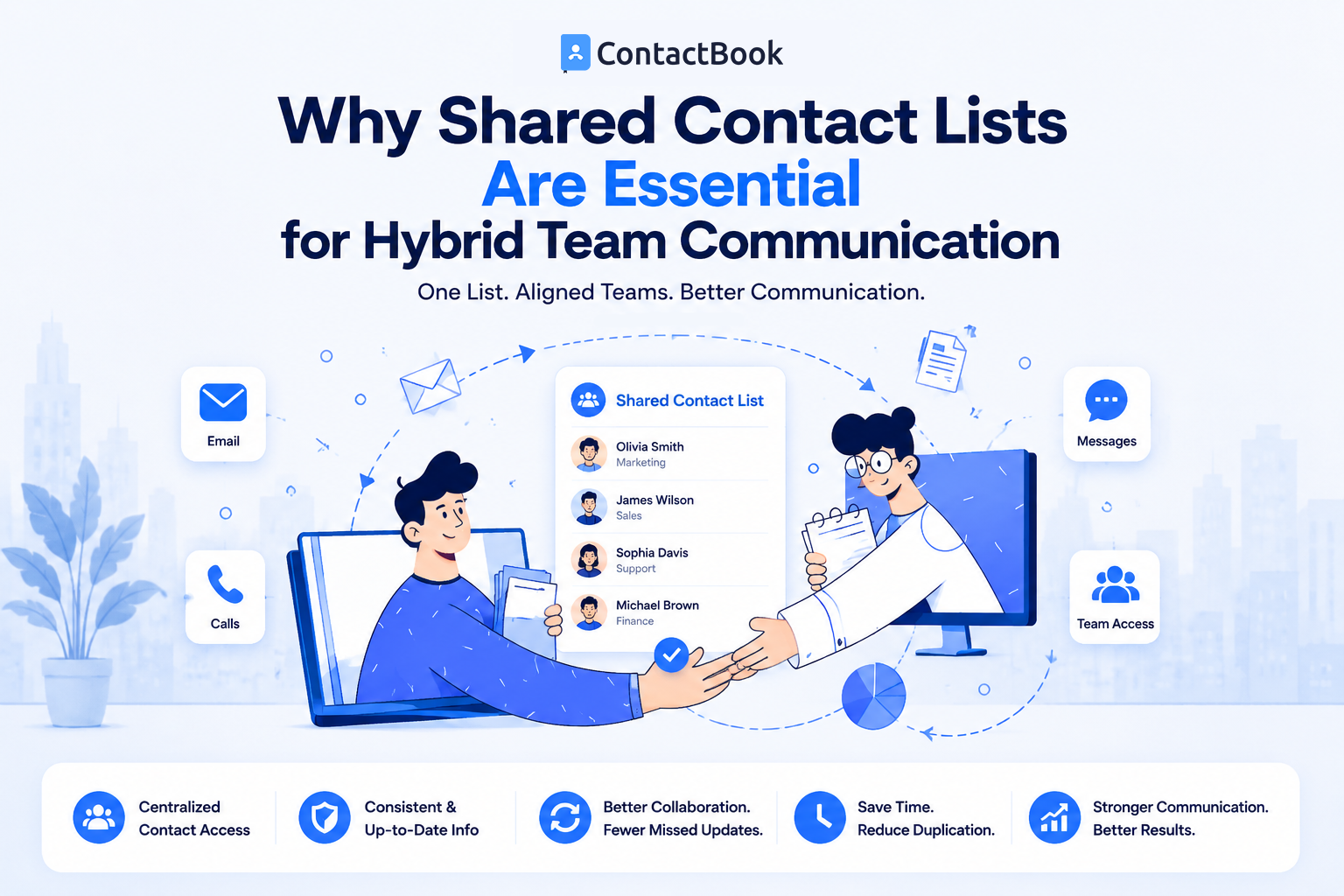 Why Shared Contact Lists Are Essential for Hybrid Team Communication