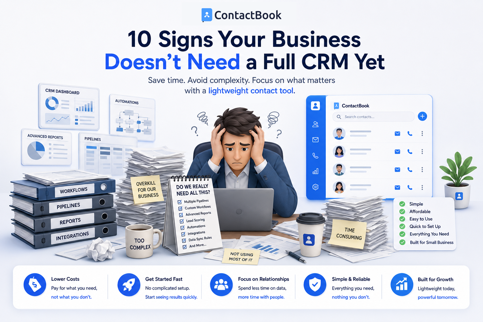 10 Signs Your Business Doesn't Need a Full CRM Yet