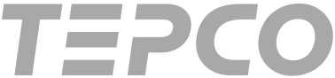 TEPCO company logo in bold, geometric gray letters.