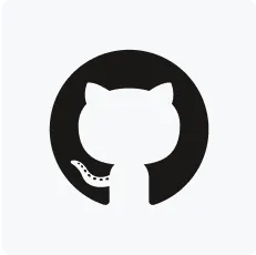 GitHub's white cat silhouette inside a black circle on a light gray background.
