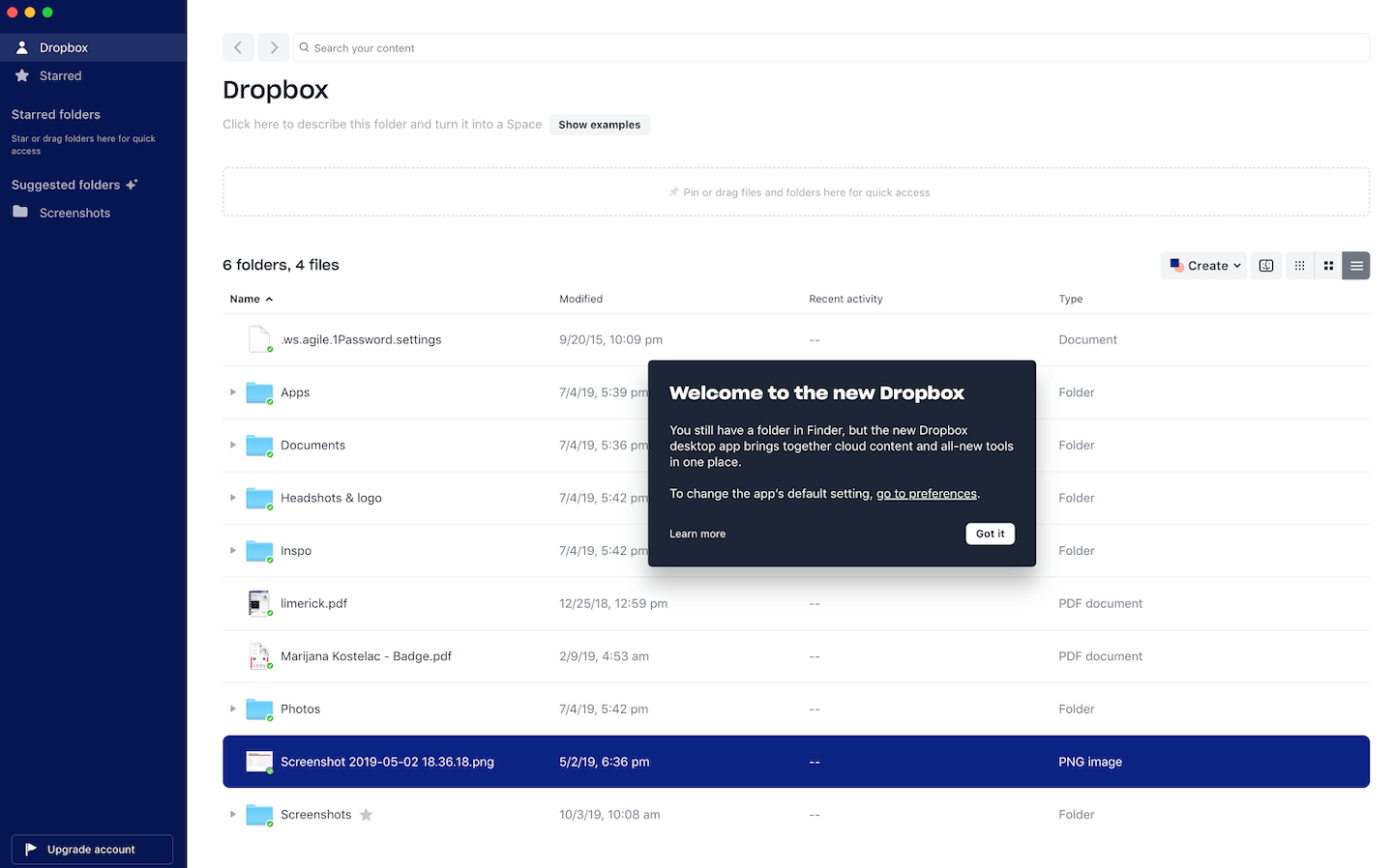 in app messaging example