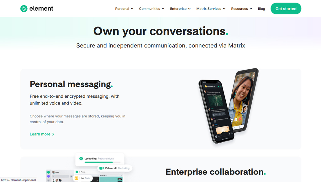 self hosted chat app