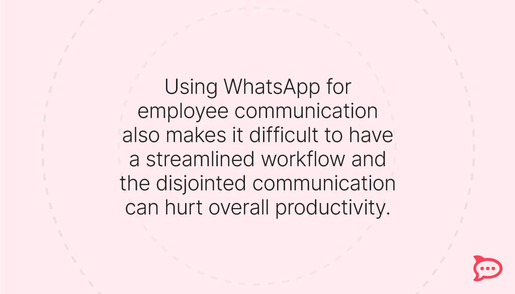 whatsapp for employee communication