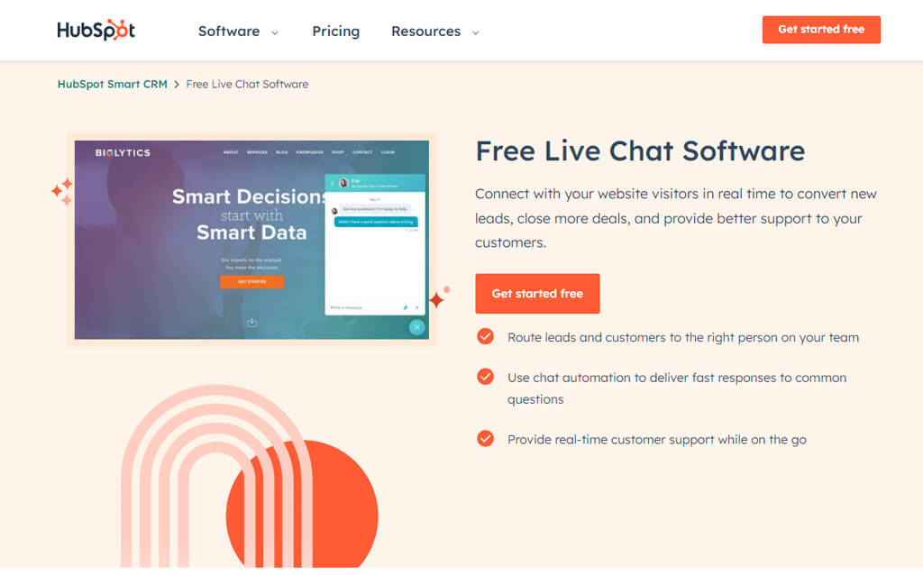 chat widget