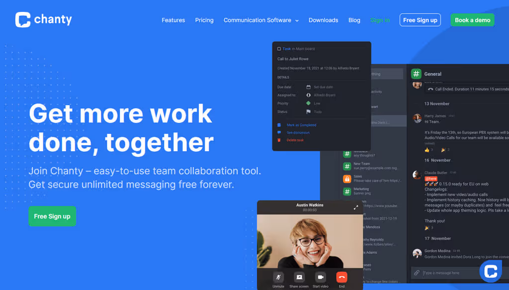 work chat app