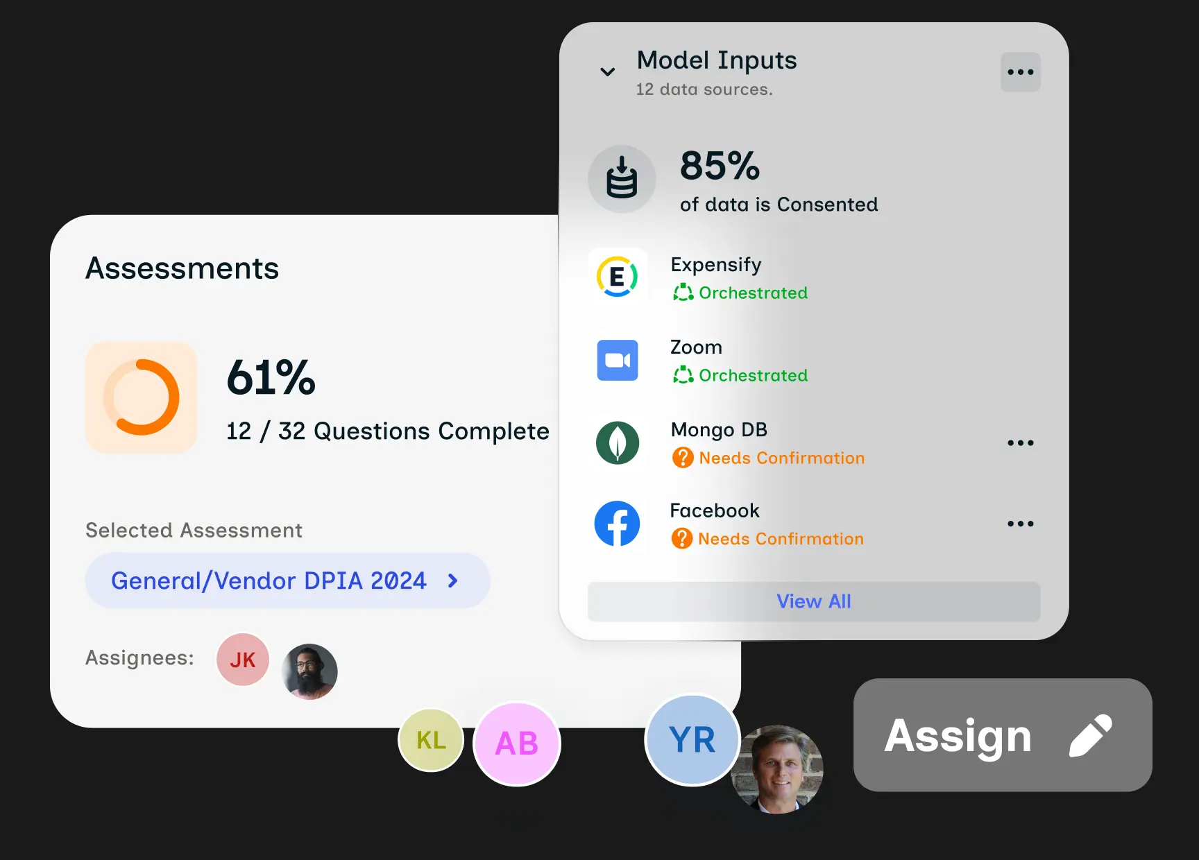 A screenshot of Ketch's data privacy management software solution