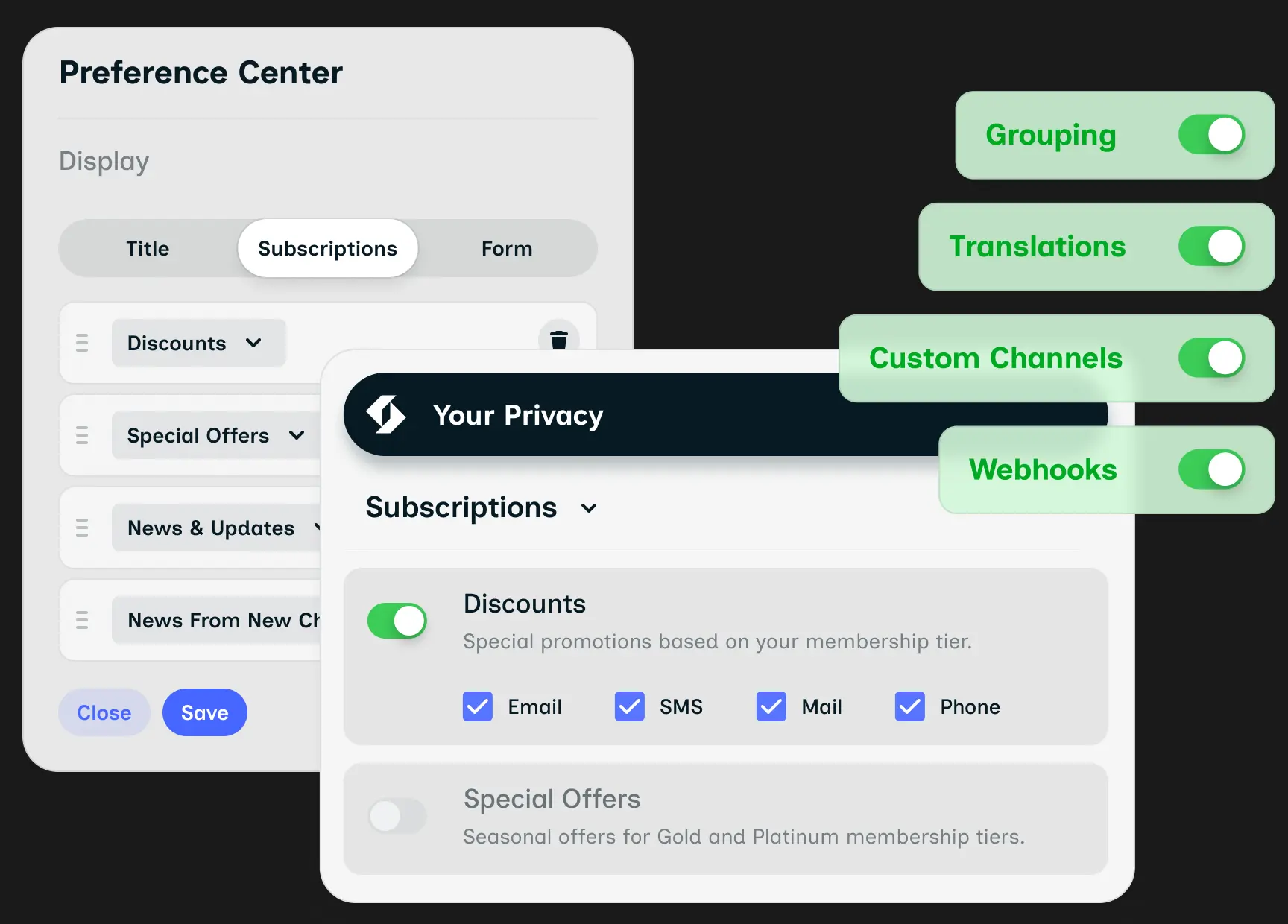A screenshot of Ketch's data privacy management software solution