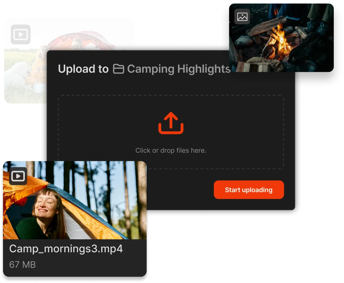 Image of Iconik's user-friendly UI, tons of images all in one place easy for everyone to access