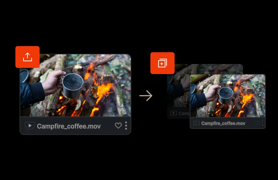 collage of images showcasing Iconik's collaboration and review functionality