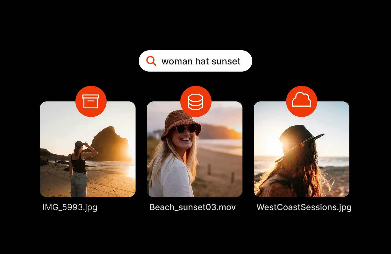 collage of images showcasing Iconik's collaboration and review functionality
