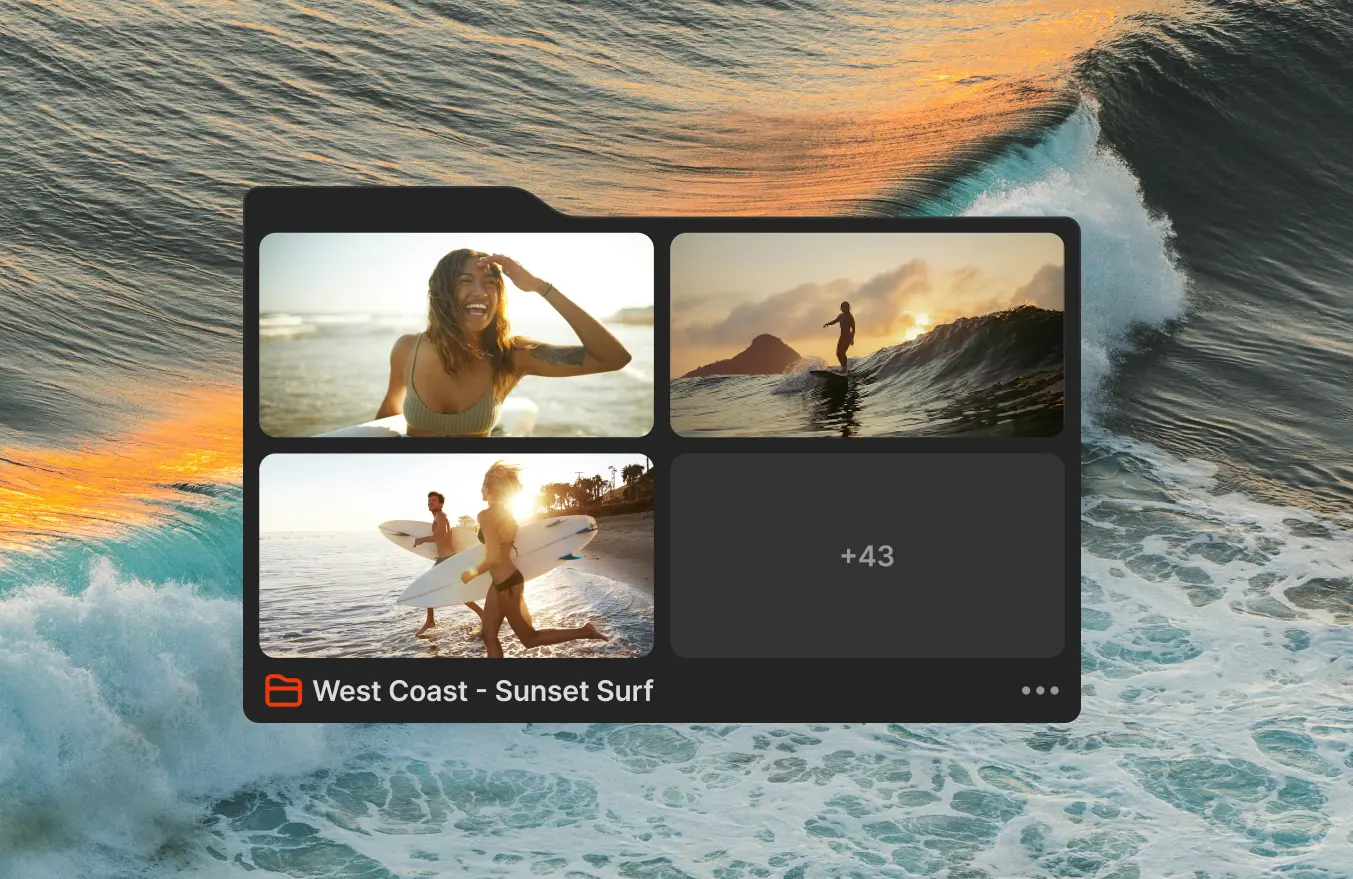 collage of images showcasing Iconik's collaboration and review functionality