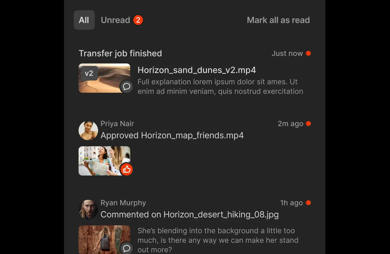 collage of images showcasing Iconik's collaboration and review functionality