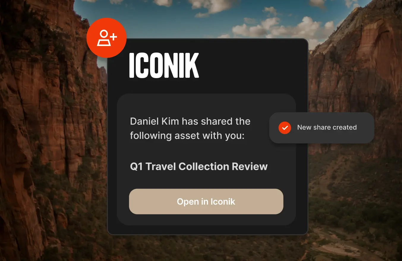 collage of images showcasing Iconik's collaboration and review functionality