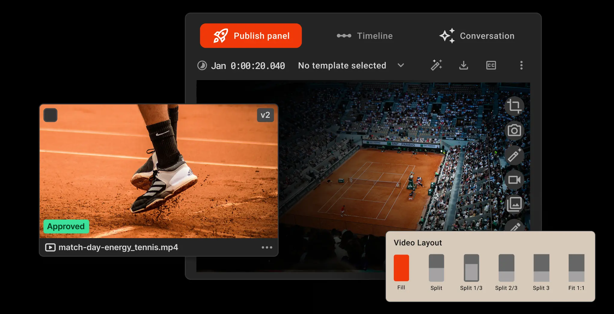 Image of Iconik's user-friendly UI, tons of images all in one place easy for everyone to access