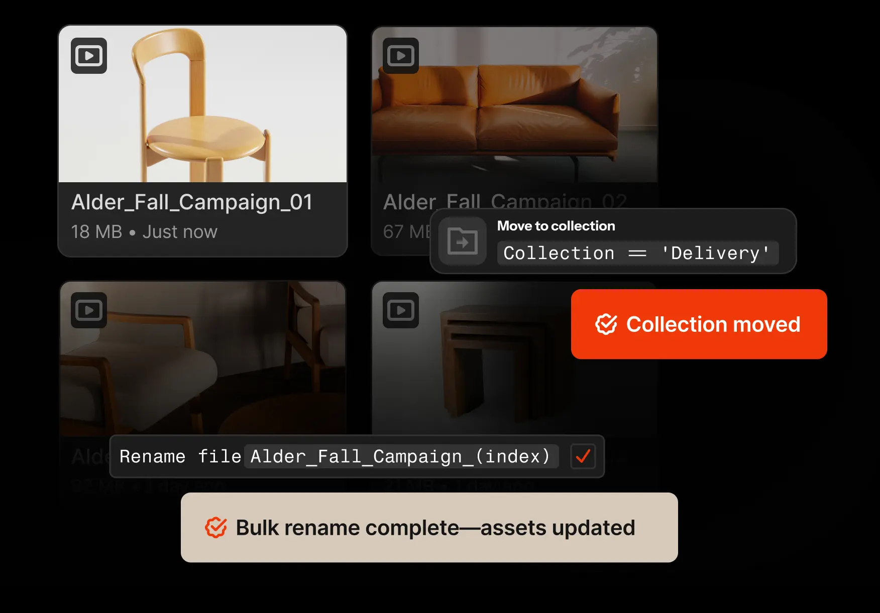 Image of Iconik's user-friendly UI, tons of images all in one place easy for everyone to access