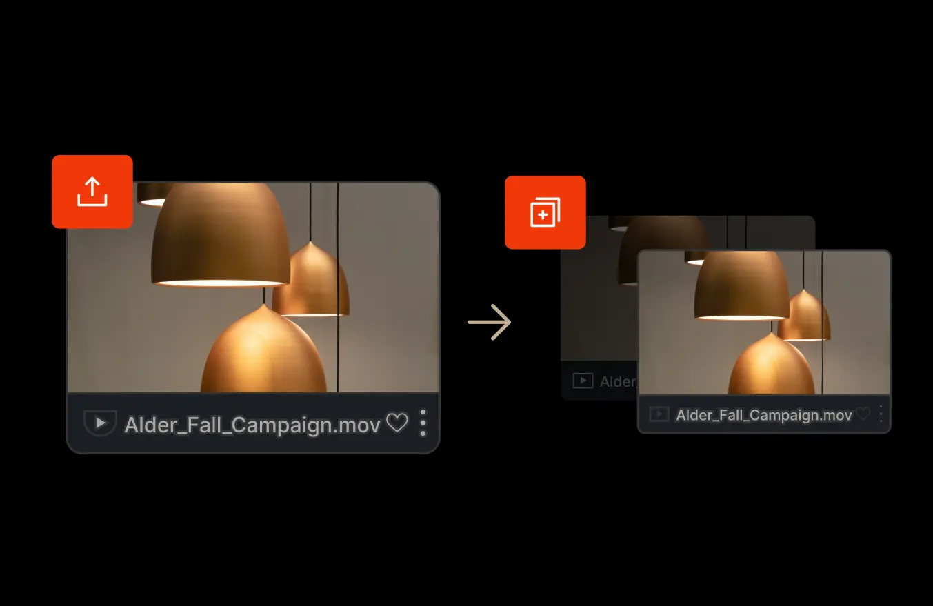 collage of images showcasing Iconik's collaboration and review functionality