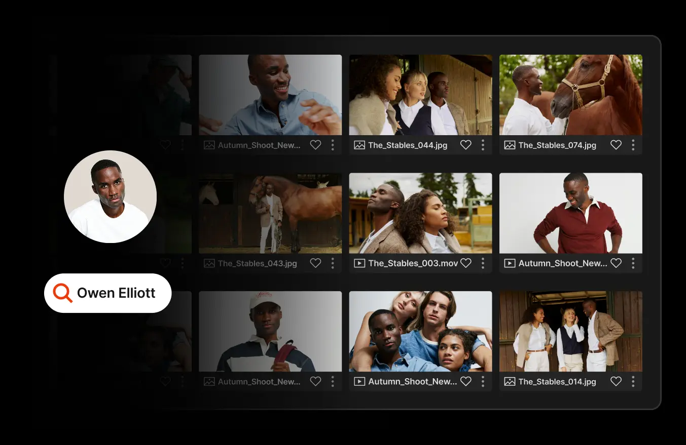 collage of images showcasing Iconik's collaboration and review functionality