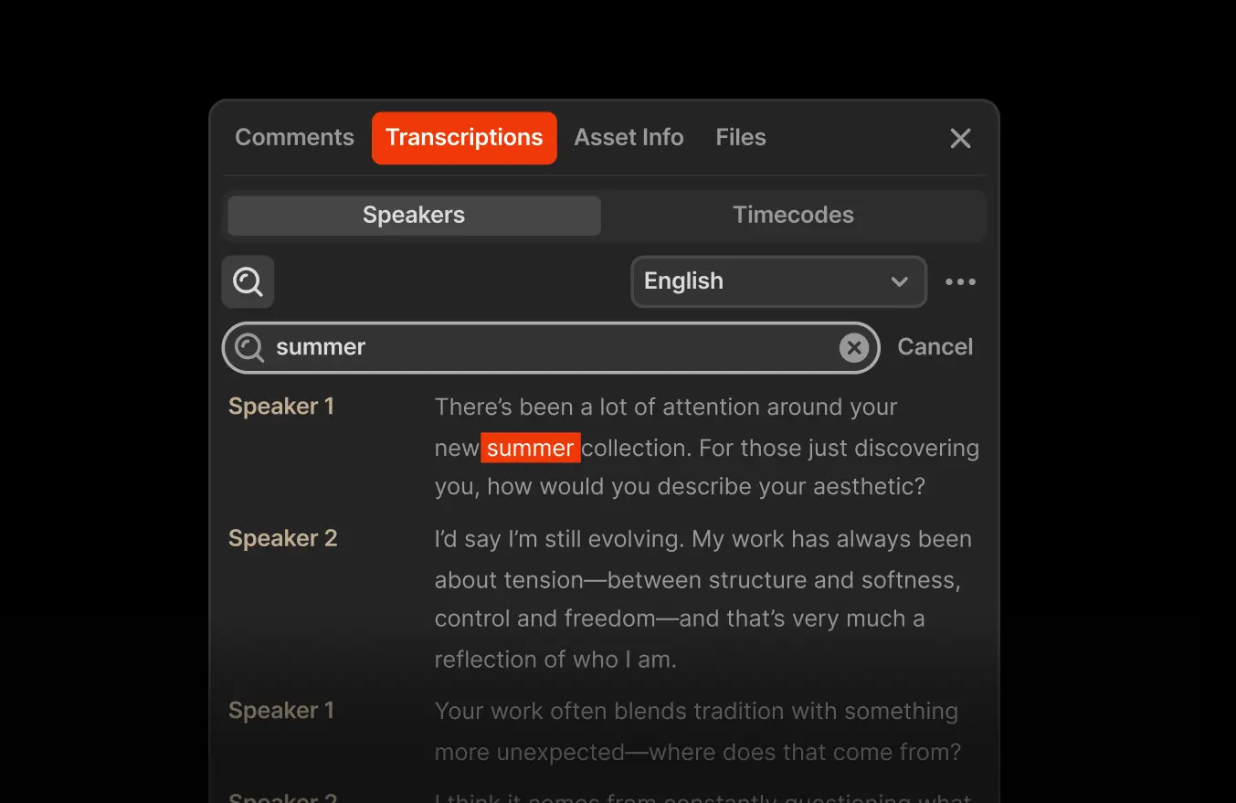 collage of images showcasing Iconik's collaboration and review functionality