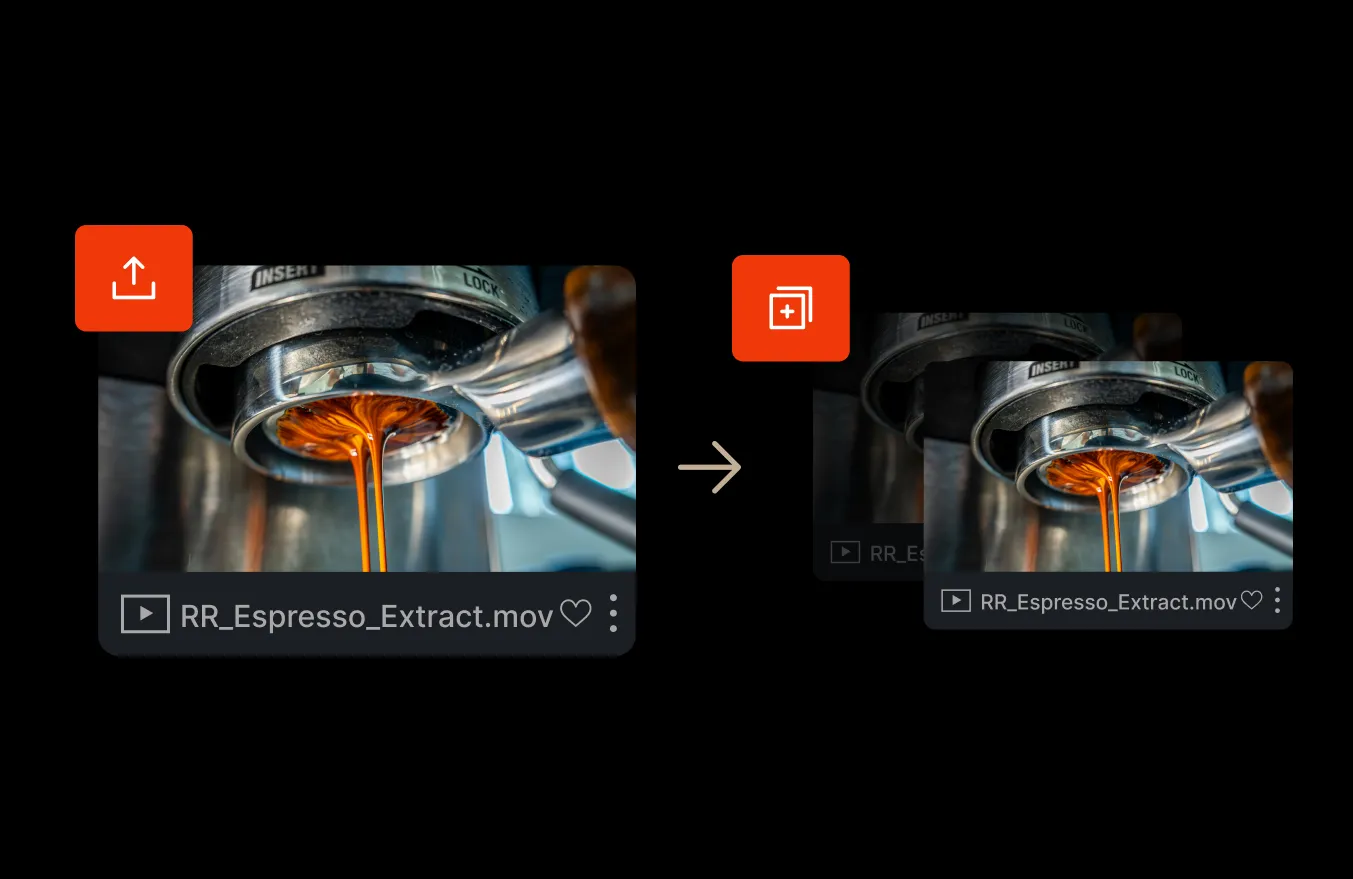 collage of images showcasing Iconik's collaboration and review functionality