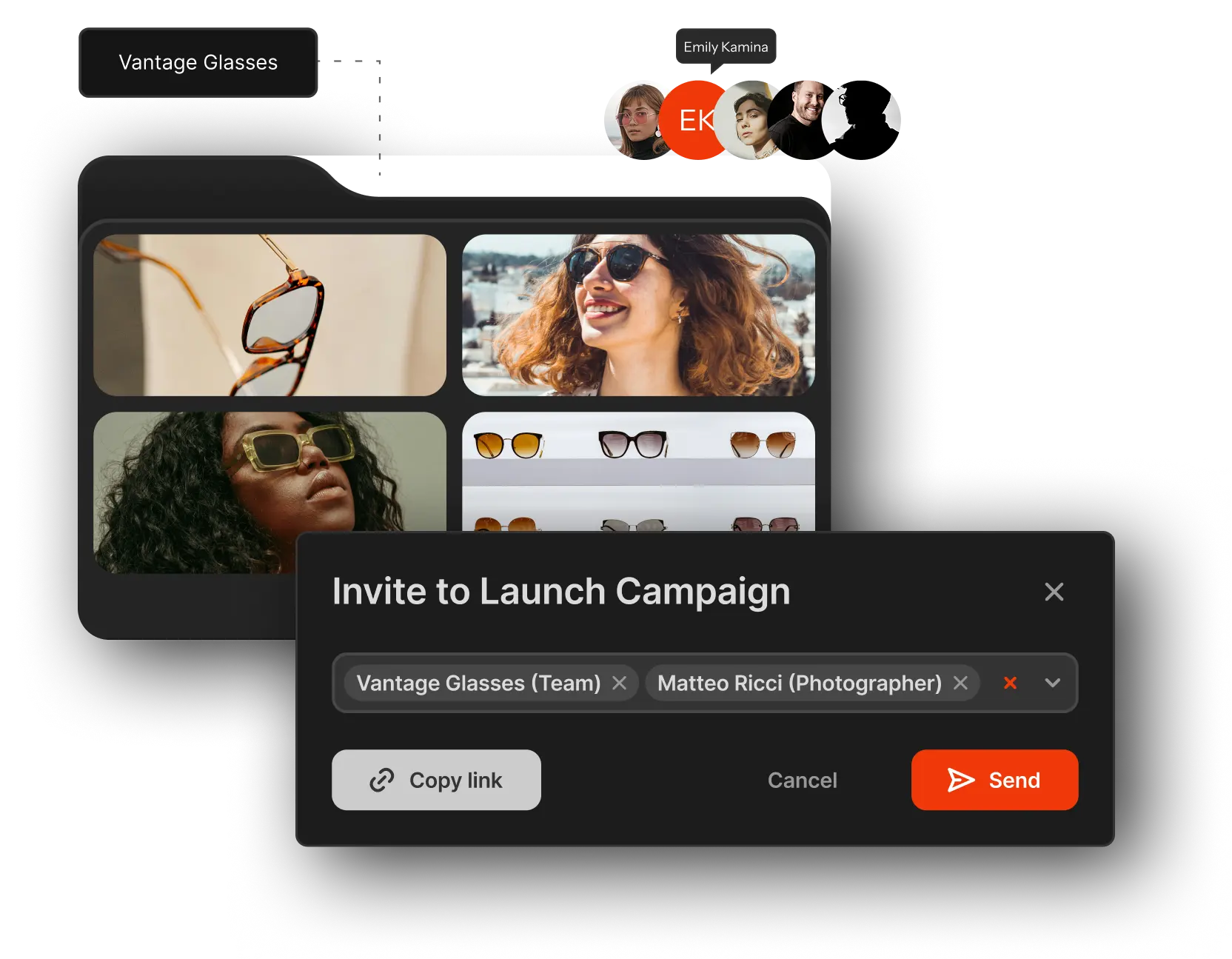 Image of Iconik's user-friendly UI, tons of images all in one place easy for everyone to access