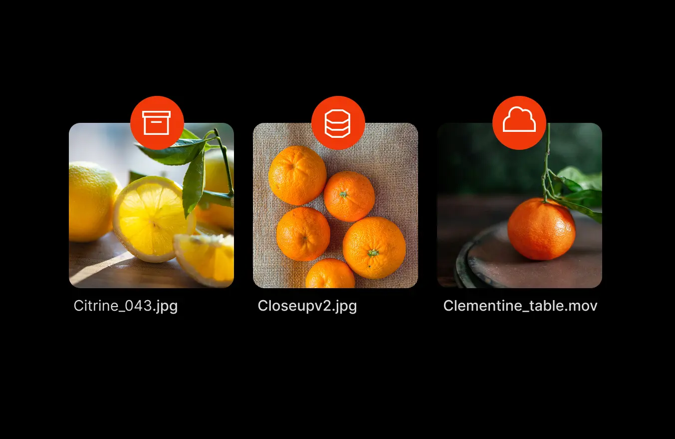 collage of images showcasing Iconik's collaboration and review functionality