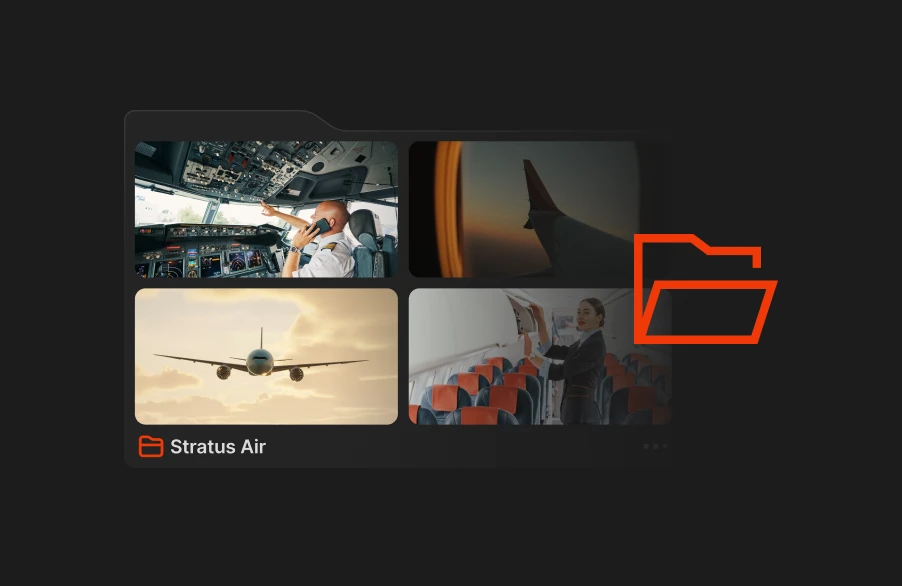 collage of images showcasing Iconik's collaboration and review functionality