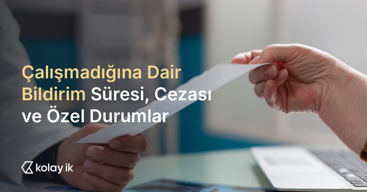 Çalışmadığına dair bildirim için hekim istirahat raporunu teslim ediyor