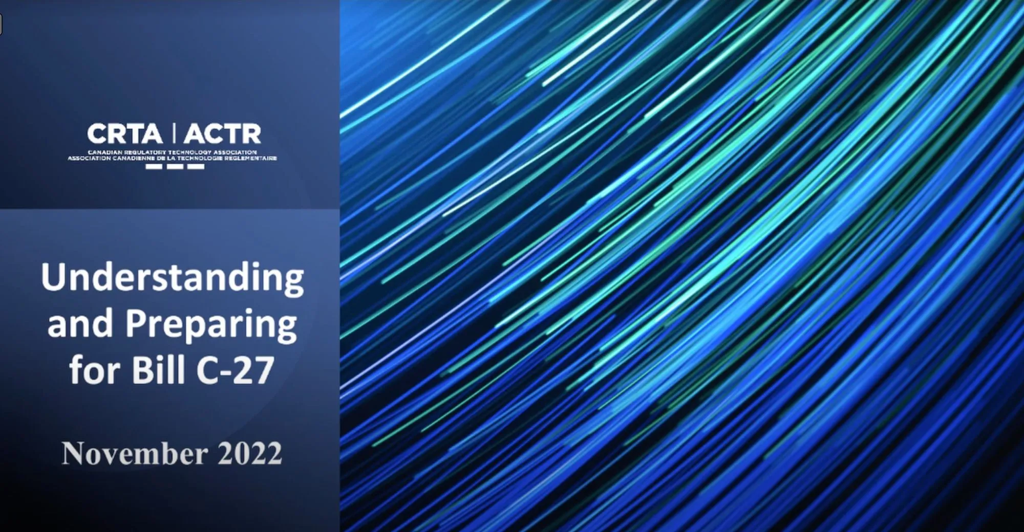 Webinar - C27 and the impact to Canadian businesses